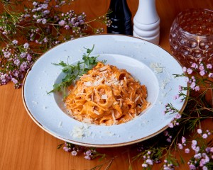 Fettuccine con 'nduja e ricotta