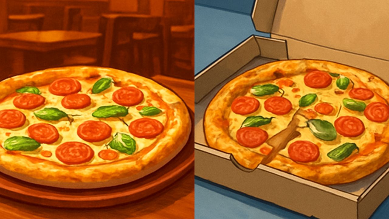 Porównanie: pizza w lokalu vs pizza z dostawą – jak zachowujemy jakość